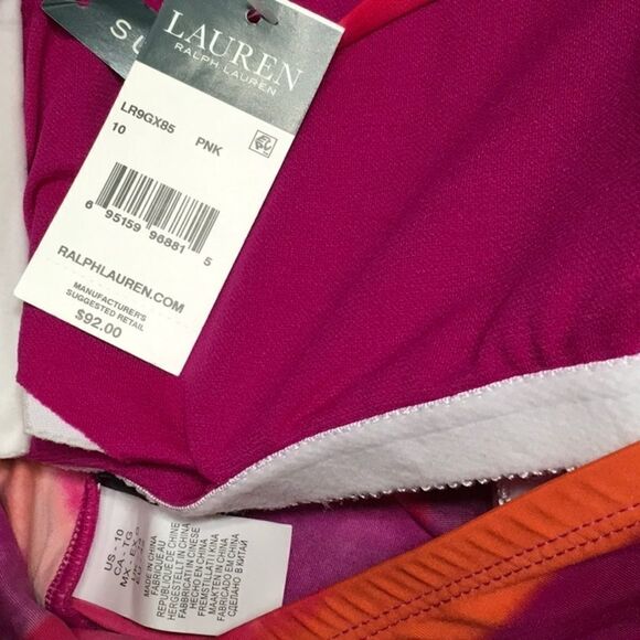 Lauren Ralph Lauren stripe tankini set. 10-top/12-bottom. NWT - Picture 7 of 8